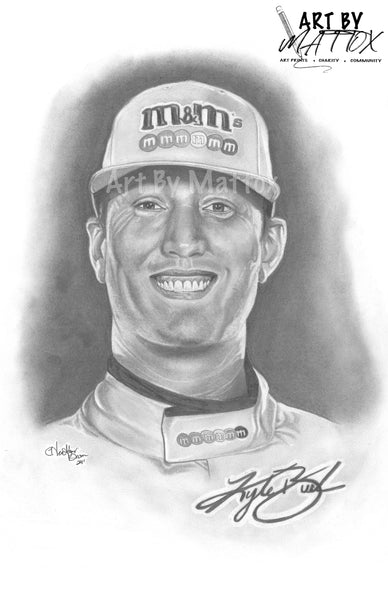Inspired by "Kyle Busch" Drawn By: Heather Brown