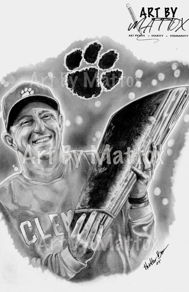 Inspired by "Dabo Swinney" Drawn By: Heather Brown